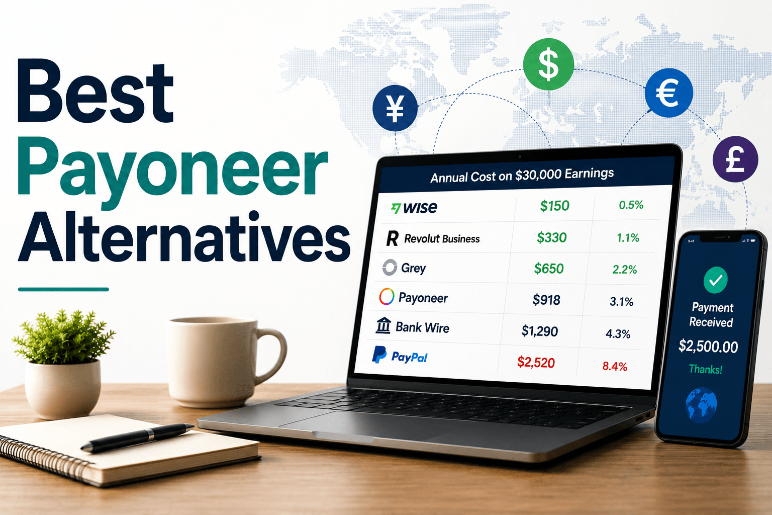 7 Best Payoneer Alternatives for Freelancers in 2026